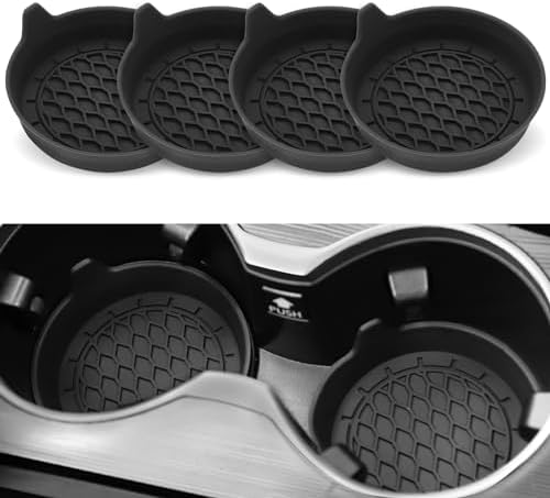 SINGARO Car Cup Holder Coaster, Silicone Cup Holder Insert, Universal Non-Slip by SINGARO
