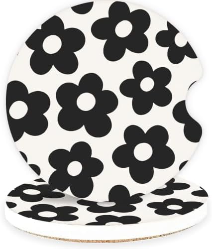 Ceramic Car Coasters – Absorbent Car Cup Holder Coaster Set by lethooly