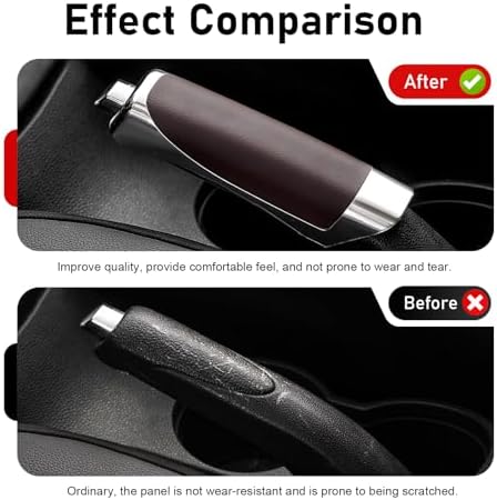 Car Handbrake Cover, ABS Anti-scratch Electroplating Decor Protective Cover - Image 5