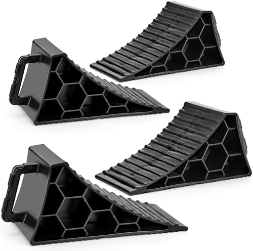 Wheel Chocks 4 Pack, RV Chocks by PAHTTO
