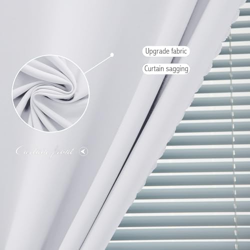 Thermal Blackout Curtains with Self-Adhesive Tape, No Rod No Drill Easy Install - Image 5