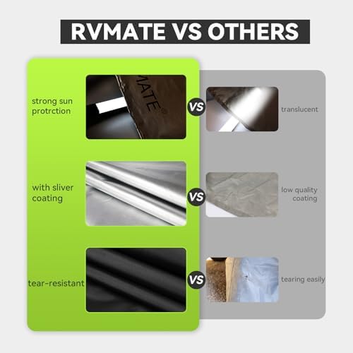 RVMATE RV Tire Covers, Dual Axle Wheel Cover Fits 27"-30" Dia. Tires, 2 Pack - Image 5