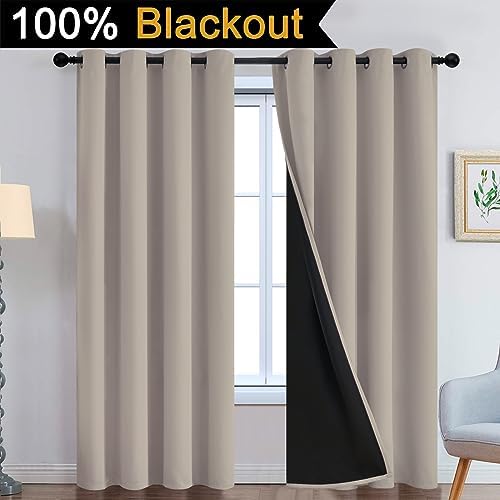 Yakamok Natural Blackout Curtains 90 Inches Long - Image 2
