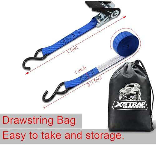 XSTRAP STANDARD 8-PK Ratchet Tie Down Straps - Image 5