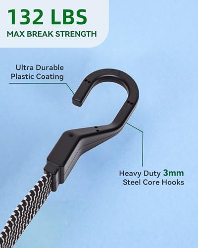 40" Flat Adjustable Bungee Cords - Image 4