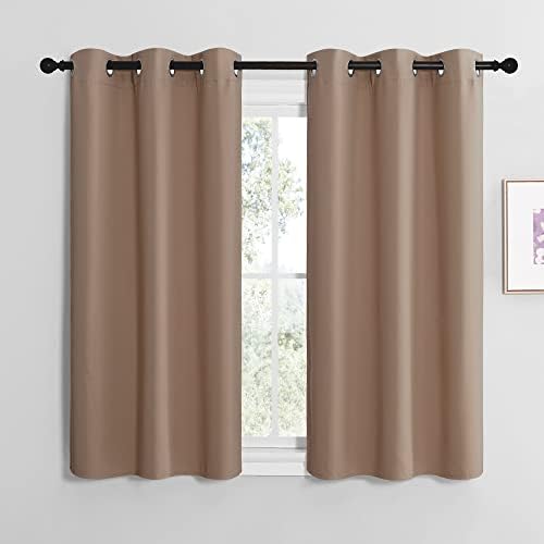 NICETOWN Small Window Kitchen Blackout Curtains, Thermal Insulated Solid by NICETOWN
