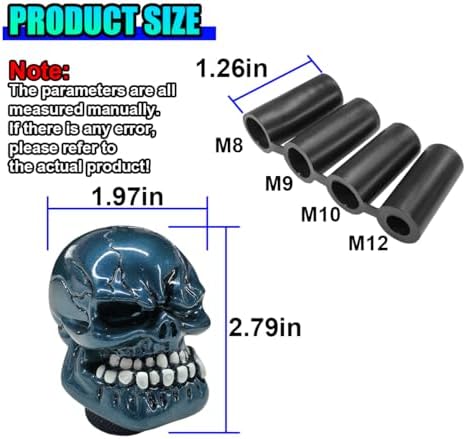 Skull Car Gear Shift Knob, Big Tooth Gear Stick Shifter Knob - Image 2