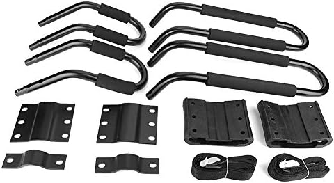 Tbest Kayak Carrier Rack Set Roof Top Mount J Shape Kayak Roof Rack Canoe Boat by LetYourCarMoreColorful