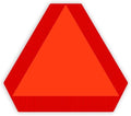 IGNIXIA Slow Moving Vehicle Sign, PVC Vinyl Decal Slow Moving Vehicle Triangle by IGNIXIA