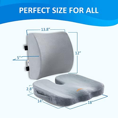 SAIREIDER Lumbar Support Pillow and Office Chair Cushion, Memory Foam Car Seat - Image 6