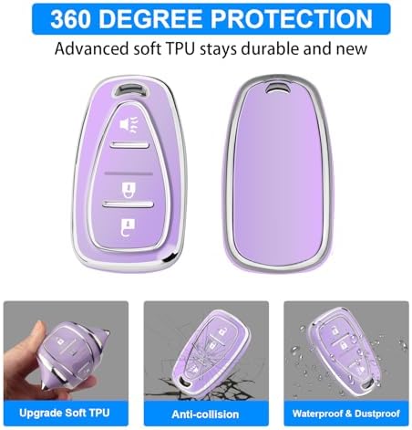 QBUC for Chevy Key Fob Cover, 3-Button Design - Image 5