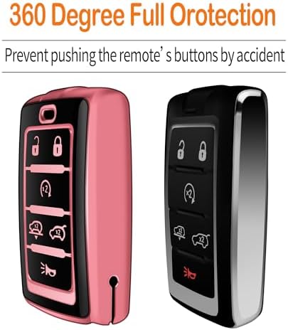 for Jeep Key Fob Cover with Keychain Soft Full Protection Key Shell Compatible - Image 4