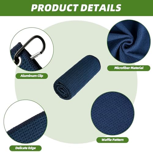 Mile High Life Microfiber Golf Towel 3 Pack Waffle - Image 3