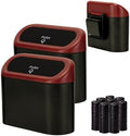 Ginsco Mini Car Trash Can with Lid, Small Car Garbage Can, Cute Leakproof ABS by Ginsco