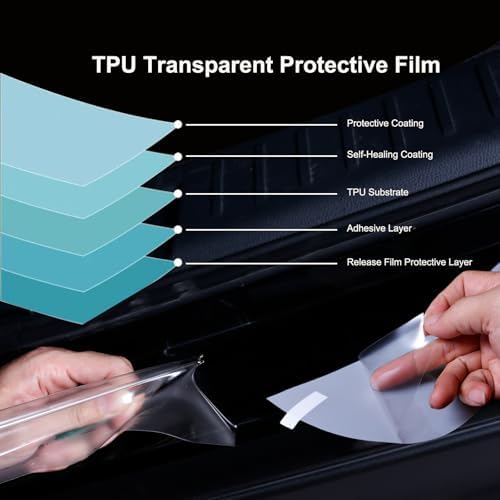 Car Door Sill Protector for Toyota Sienna 2021-2026, 8.5 Mil Clear TPU PPF - Image 2