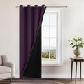 Yakamok Purple 100% Blackout Curtains 84 Inches Long by Yakamok