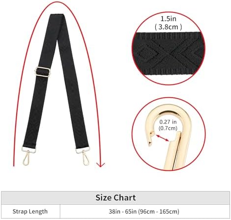 ZOOEASS Wide Shoulder Strap, Adjustable Replacement Belt Crossbody Canvas Bag - Image 3