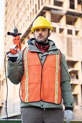 Dazonity Safety Vests, High Visibility Reflective Strips, Fit - Image 2
