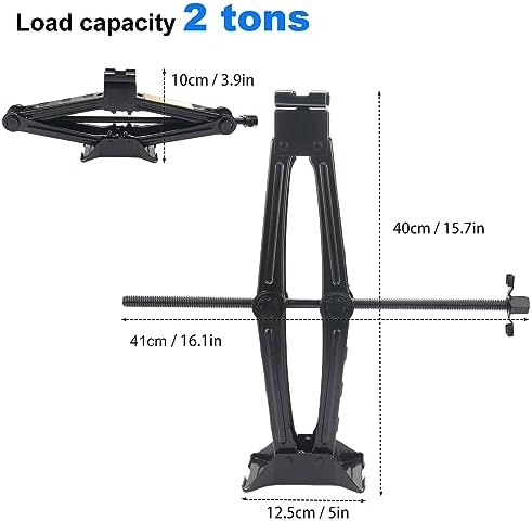 2 Set 2 Ton Scissor Jack for Car, - Image 2