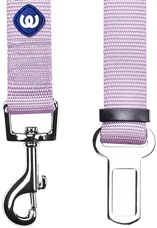 Blueberry Pet Dog Leash Essentials: Lavender Seat Belt Tether - Image 3