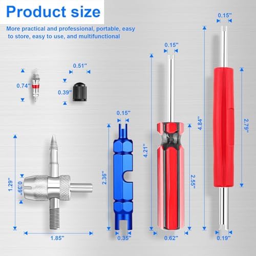Tire Valve Stem and Valve Core Removal Tool Set - Image 2