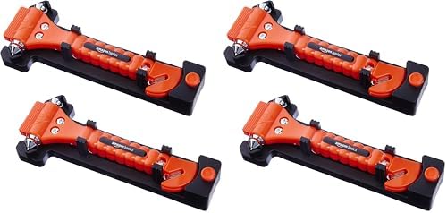 Amazon Basics Emergency Escape Tool, Window Breaker and Seatbelt Cutter by AmazonBasics