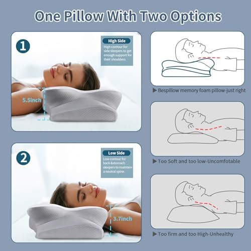 Cervical Pillow for Neck Pain Relief, Ergonomic Neck Pillow for Sleeping - Image 5