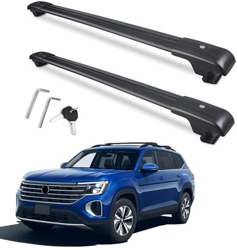Roof Rack Crossbars Fits VW Atlas 2017-2025 by Autekcomma