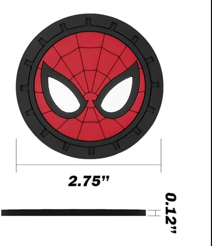 Cup Holder Insert Coaster for Marvel Spiderman Fans, Anti Slip Car Cup Coaster - Image 3