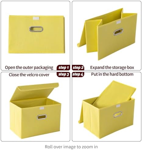 STOREONE Fabric Storage Cube Bins Foldable Organizer Container Collapsible - Image 6