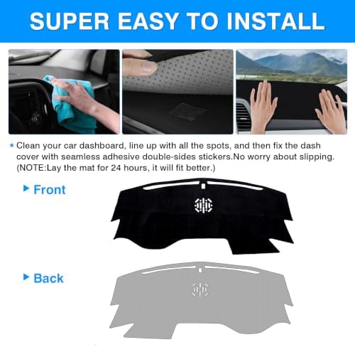 Autorder Dashboard Cover Mat for Honda Odyssey 2003-2026 Accessories Dash Cover - Image 5