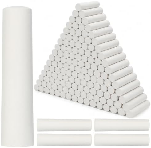 White 144 Pcs Large 4 x 1 Inch Railroad Crayon Chalk by Unknown