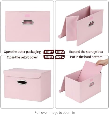 STOREONE Fabric Storage Cube Bins Foldable Organizer Container Collapsible - Image 6