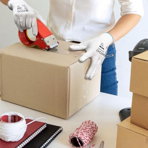 KAYGO Safety Work Gloves for Men Women, PU Coated Palm & Fingers - Image 4