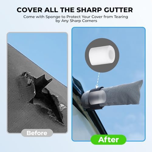 Class C RV Cover Set, Fonzier Heavy Duty 9 Layers RV Cover Fits 29-32FT - Image 5