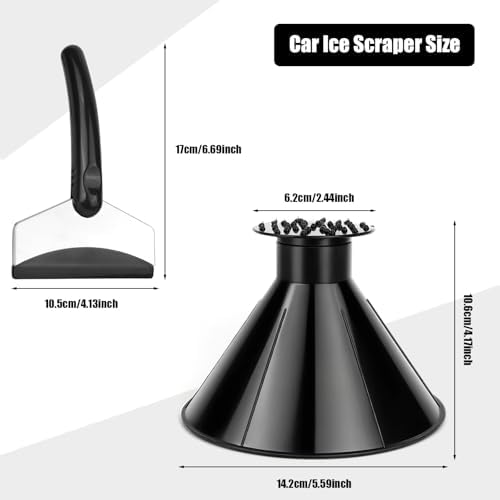 2Pcs Ice Scrapers for Car Windshield, Magical Car Ice Scraper, 2 in 1 - Image 5