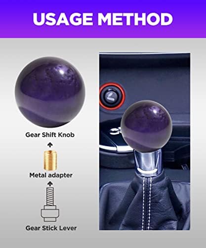 Round Acrylic Gear Shift, Universal Shifter Knob - Image 4