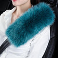 2 Pack Sheepskin Car Seat Belt Cover Pads | Long Wool Seatbelt Cushions by OGLAND
