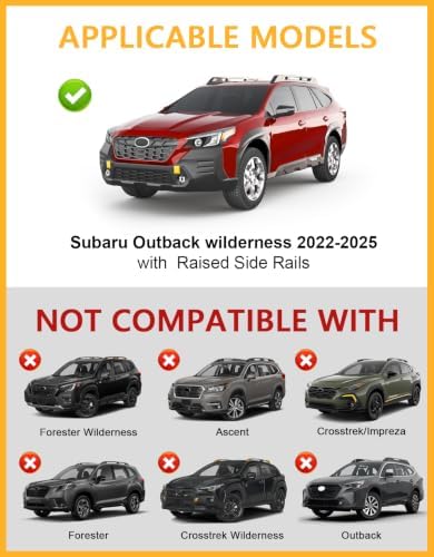 Roof Rack Cross Bars for Subaru Outback Wilderness 2022-2025 - Image 2