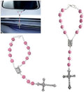 smilfuy 2PCS Car Rosary for Rearview Mirror by smilfuy