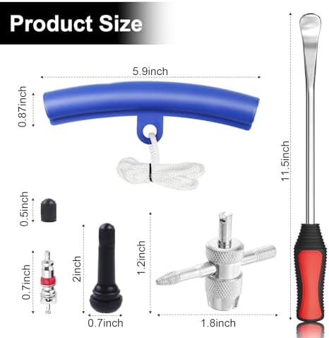 HTOMT 11.5" Tire Spoon Kit, Motorcycle Tire Changer Tire Removal Tool - Image 5