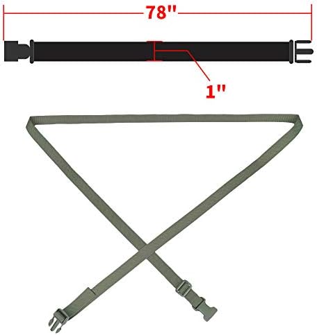 MAGARROW 78" x 1" Strap Buckle Packing Straps Adjustable 1-Inch Belt - Image 2