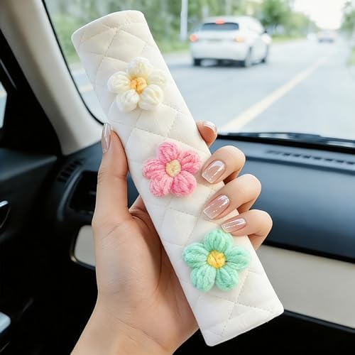 Amooca 2 Pack Seat Belt Covers Soft Shoulder Pad - Image 2