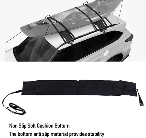 Universal Car Soft Roof Rack Pads Luggage Carrier Set - Image 2