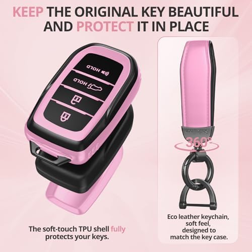 For Toyota Key Fob Cover Accessories- Matte TPU Key Fob Cover - Image 3