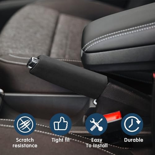 Car Handbrake Cover Gear Shift Knob Cover, Auto Comfortable Grip Handbrake Cover - Image 7