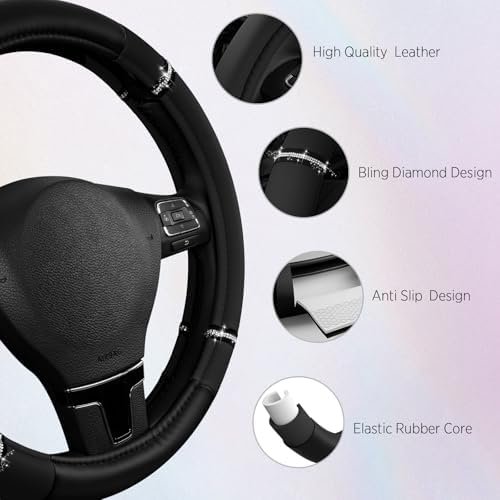 Road Comfort Leather Steering Wheel Cover – Premium Anti-Slip Car Steering - Image 4