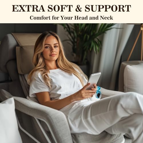 Recliner Headrest Pillow, Adjustable Comfort Neck & Head Support Pillow - Image 2