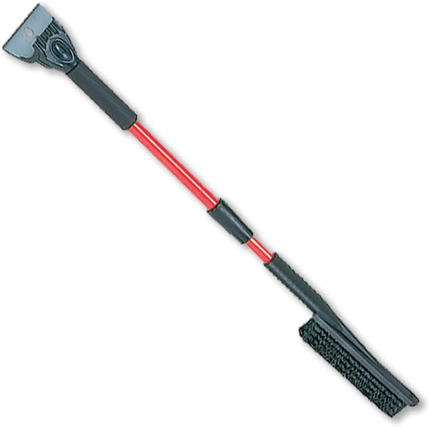 42" Telescopic Snow Brush Ice Scraper Extendable Handle Winter Tool, 2 Pack - Image 3