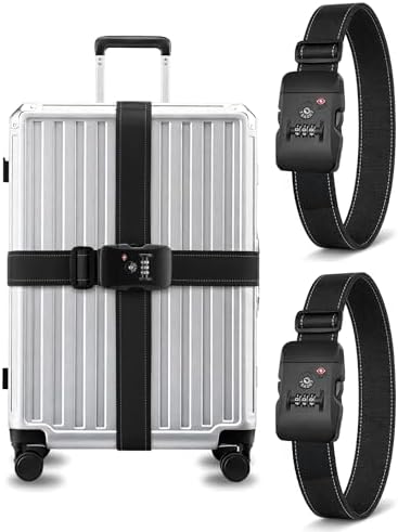 LUGGEX Luggage Straps TSA Approved, Adjustable Straps by LUGGEXLUGGAGE